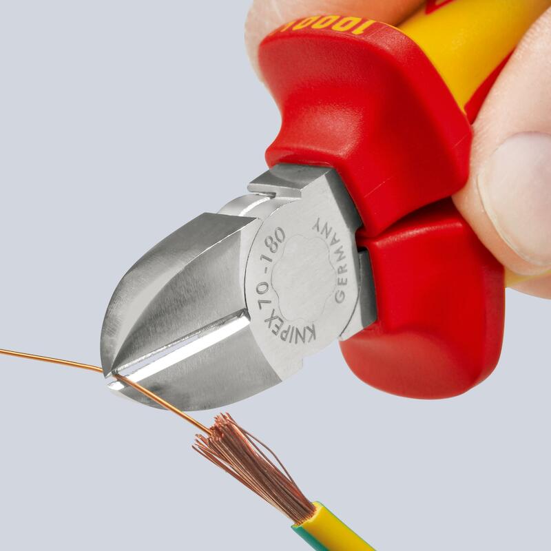 PINCE COUPANTE DE CÔTÉ VDE  70 06 - 180MM   KNIPEX