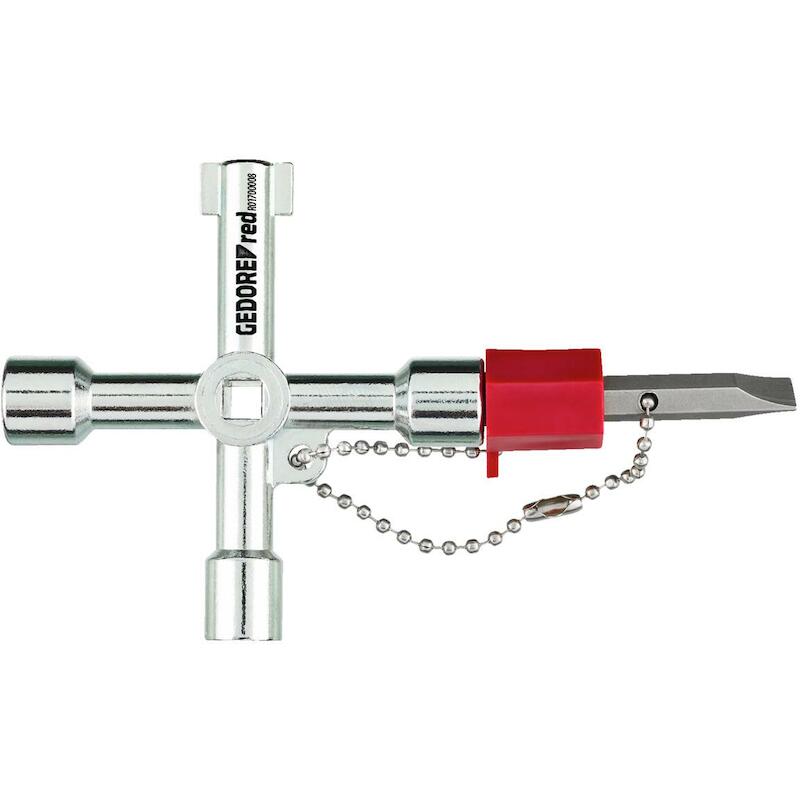 CLÉ ARMOIRES ÉLECTRICITÉ    R01700008   GEDORE RED