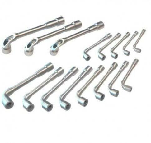 PIPE WRENCH SET 6-SIDED CURVED - 8 TO 24 MM 16 PARTS