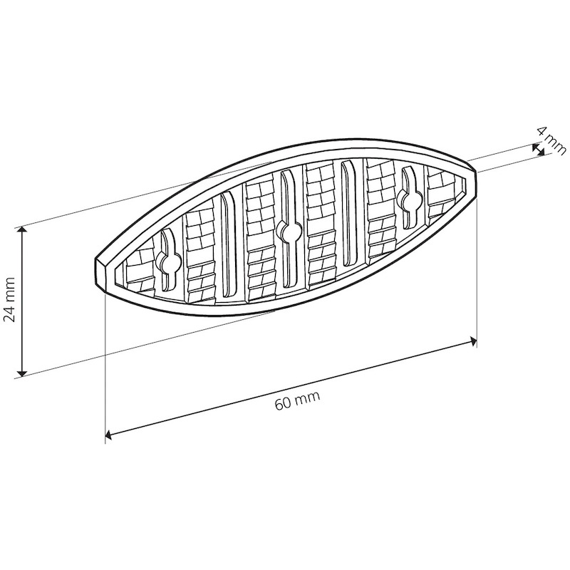 LAMELLENDEUVEL - LAMELLO K20 - 24X60X4,5 MM (250 EA)