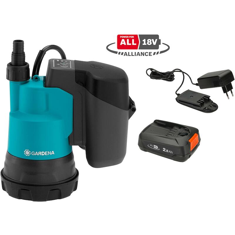 ACCU-DOMPELPOMP 18V/4AH     2000           GARDENA