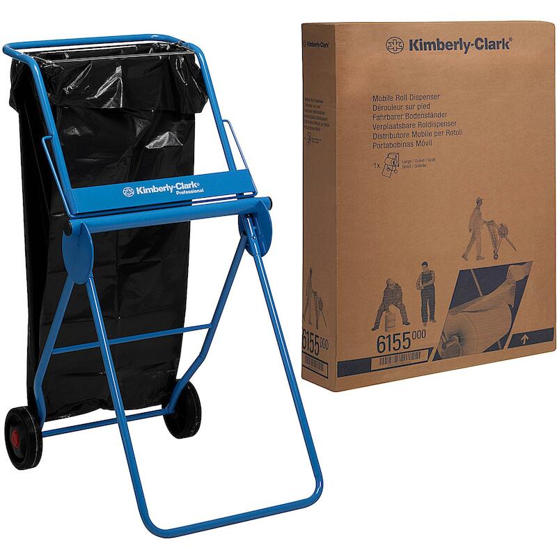 VLOERDISPENSER MOBIEL BLAUW METAAL     6155
