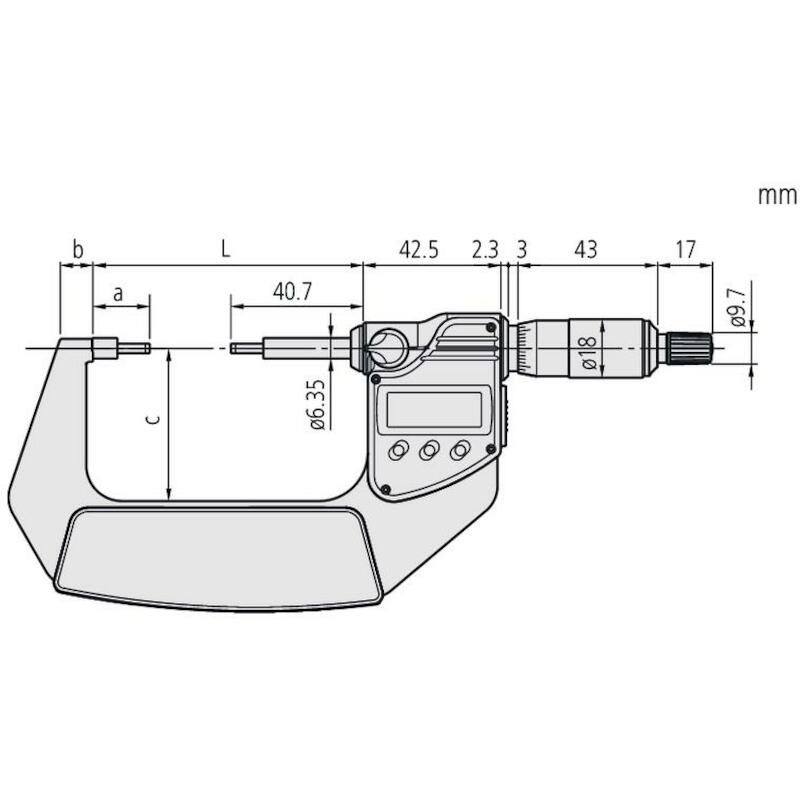 SPLINE-SCHROEFM."A" 50-75MM 331-253-30 0,001MM MIT