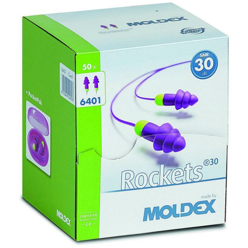 OORDOP - MOLDEX ROCKETS CORD 6401 - 30 DB 50 EA