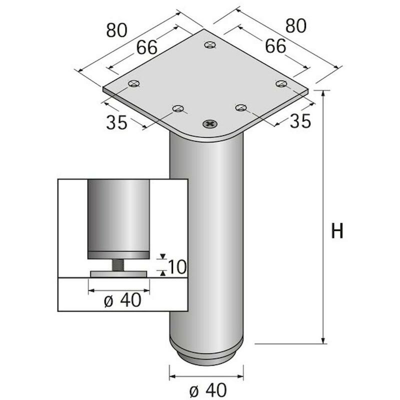 LANO RO 80MM ZILVERKLEURIG GEËLOXEERD HETT-9119551