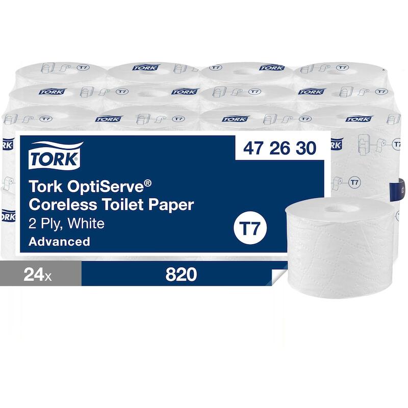 PAPIER TOILETTE 93X125MM 820 FEUIL.24 ROUL 472630
