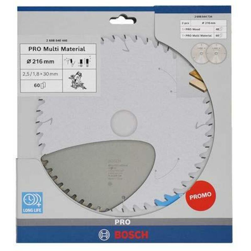 CIRKELZAAGBLADENSET 165MM   2608644734 (2ST) BOSCH