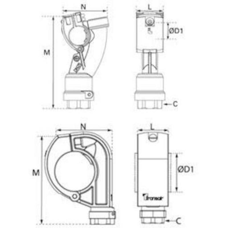 MINI-BRIDE 63MM - 3/4"      6661 63 27    TRANSAIR