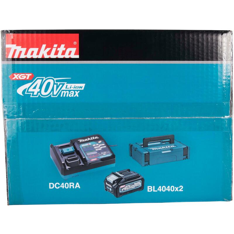 POWERPACK 40VMAX XGT LITHIUM-ION (2 ACCUS BL4040 + 1 CHARGEUR) EN COFFRET MAKPAC - 191J97-1 - MAKITA