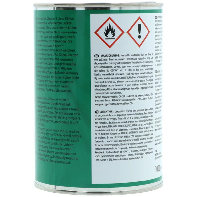 NETTOYANT POLISSAGE FIN     4     1KG   COMMANDANT