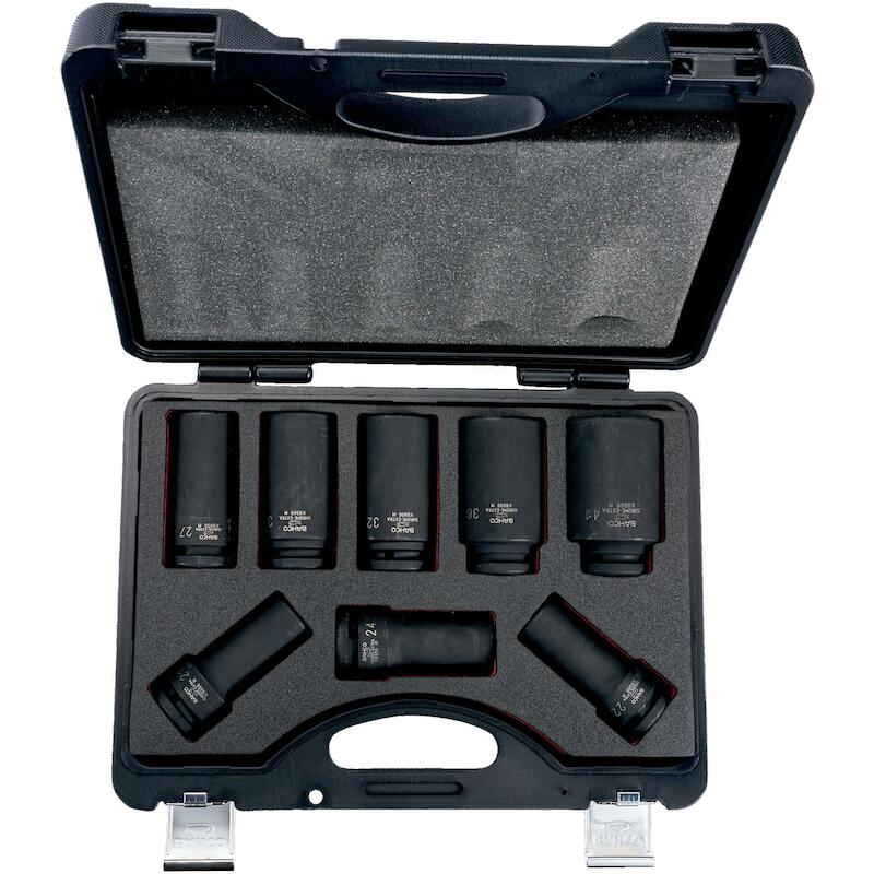 Bahco - K8906m/8 - impact socket set - 3/4" - hex deep - 21–41 mm - 8-piece - 03049368