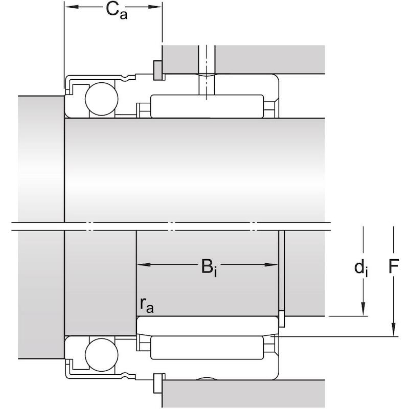 NAALD/KOGELTAATSLAGER - SKF NX 20 Z