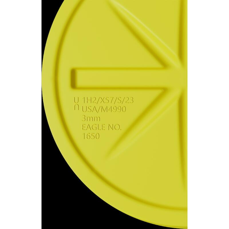 FÛT + COUVERCLE HDPE 75,7L  EDR16500YL JAUNE EAGLE