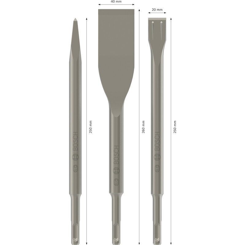 JEU DE BURINS SDS+          2607019159 (3PCS)BOSCH