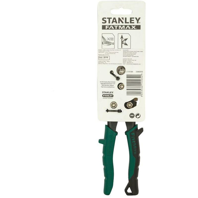 BLIKSCH. SMALLE BEK RECHTS  2-14-564 255MM STANLEY