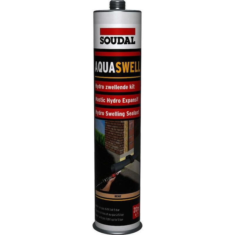 MASTIC PU CHAMPAGNE   310ML AQUASWELL       SOUDAL