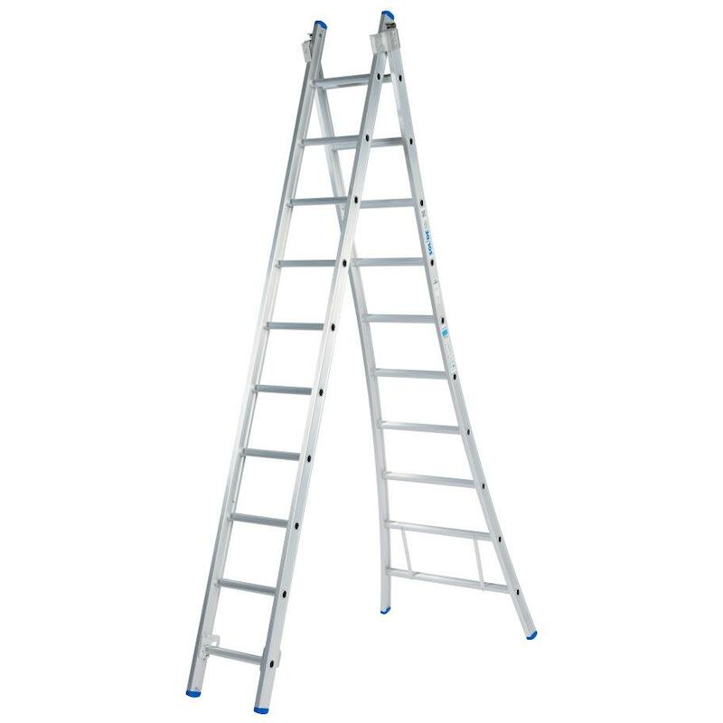LADDER OPEN VOET   2X10 SPORTEN C10 - 4,50M SOLIDE