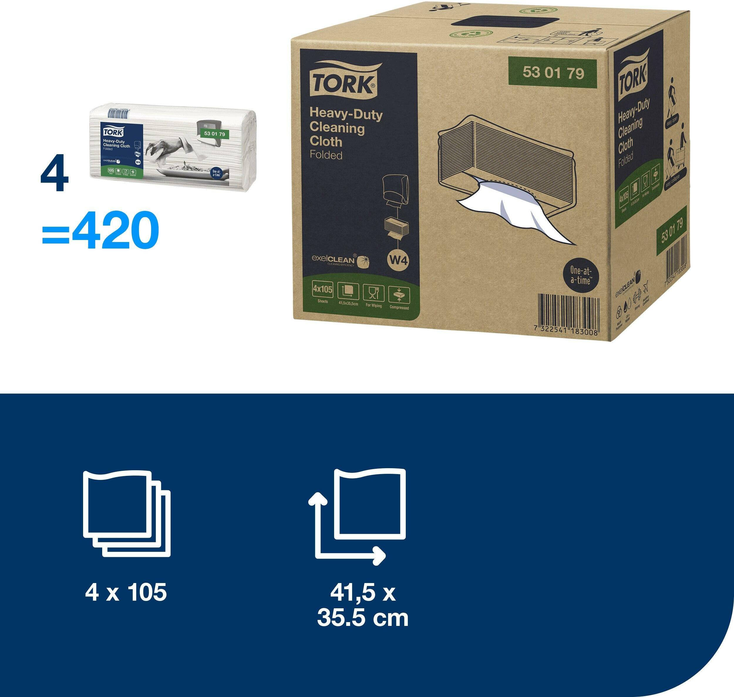 HD-CLOTH FOLDED             530179-105PCS-1P. TORK
