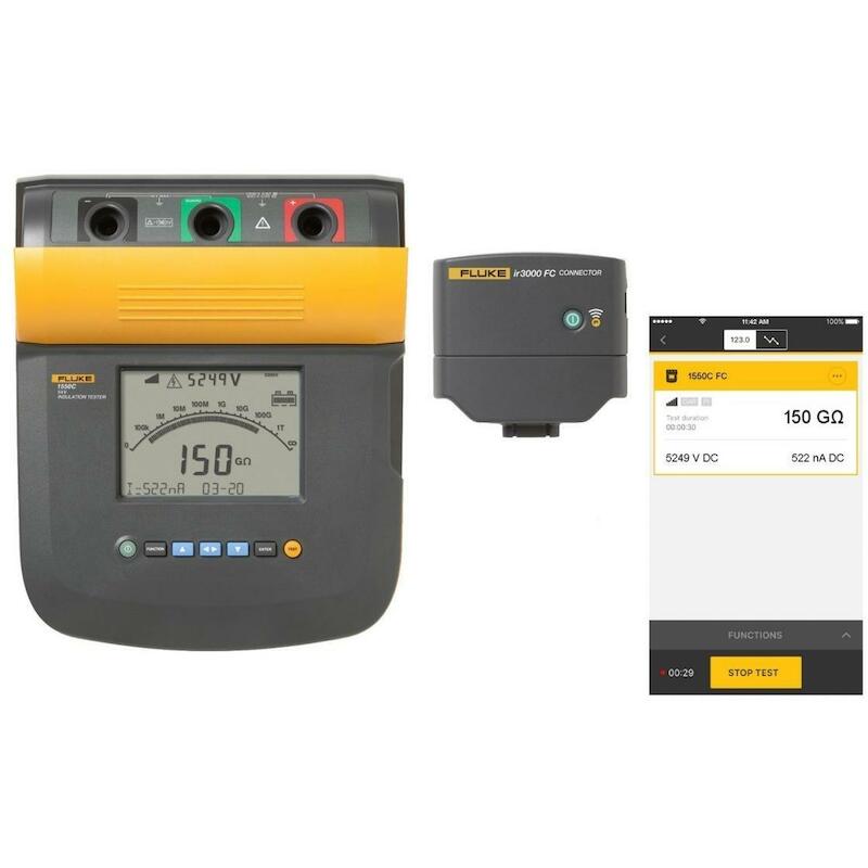 ISOLATIEWEERSTANDSMETER 5KV FLUKE-1550C FC   FLUKE