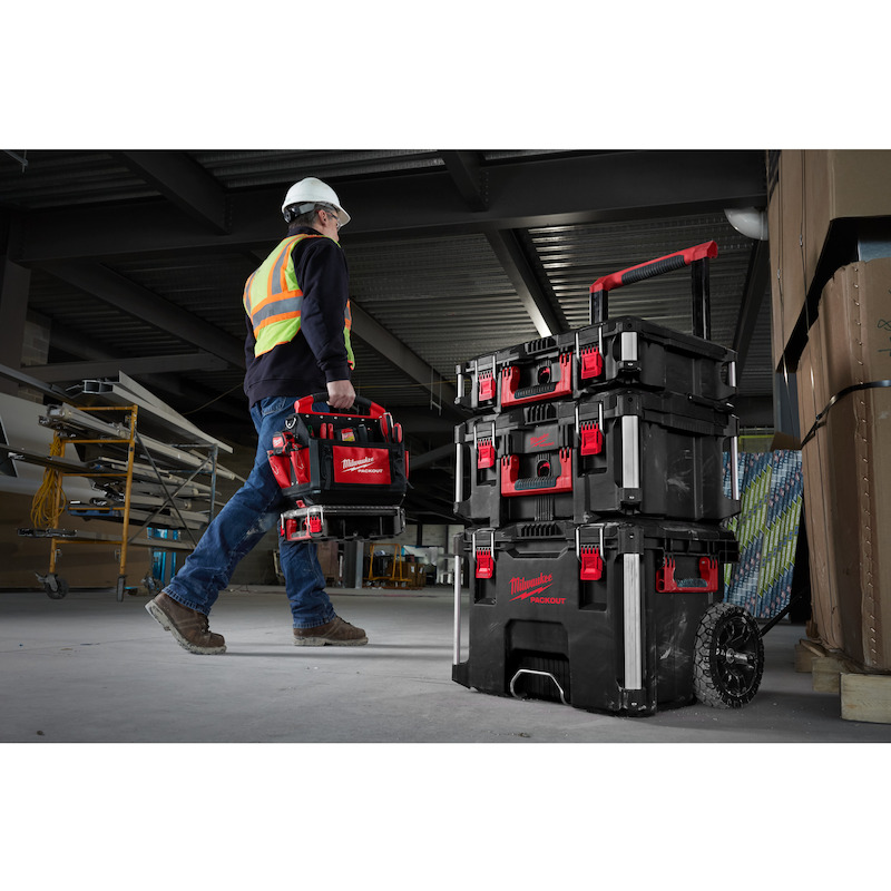 SET PACKOUT TROLLEY+COFFRES 4932464244(3PC)MILWAUK