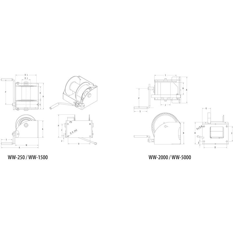 TREUIL ENGRENAGE (EX CABLE) WW-3000           REMA