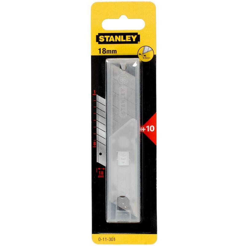 LAME DE CUTTER 18MM         0-11-301 (10PC)STANLEY