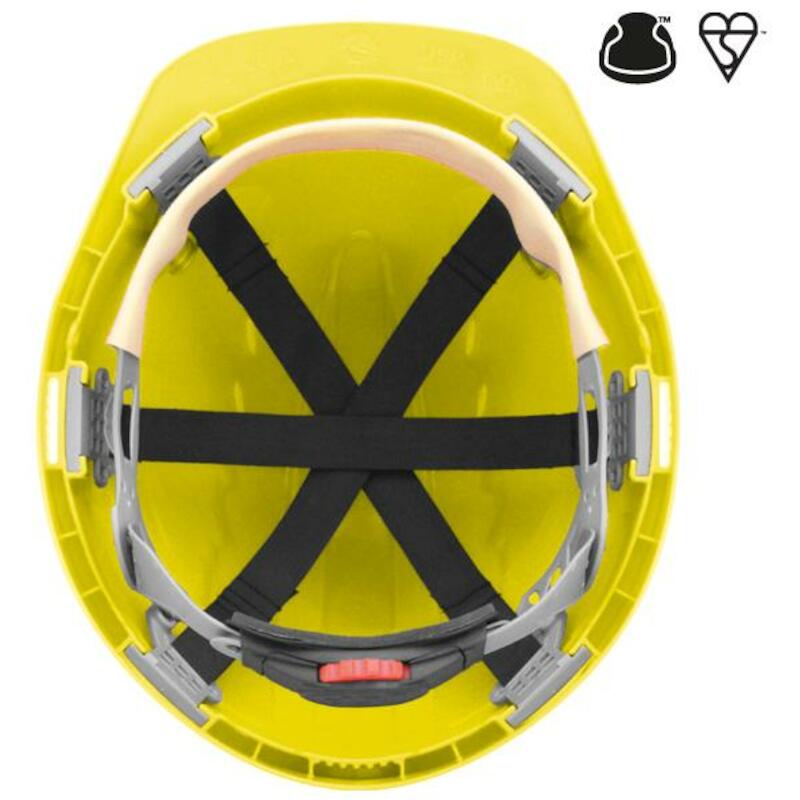 HELM VENTIL.+ DRAAIKNOP     EVO3 GEEL          JSP