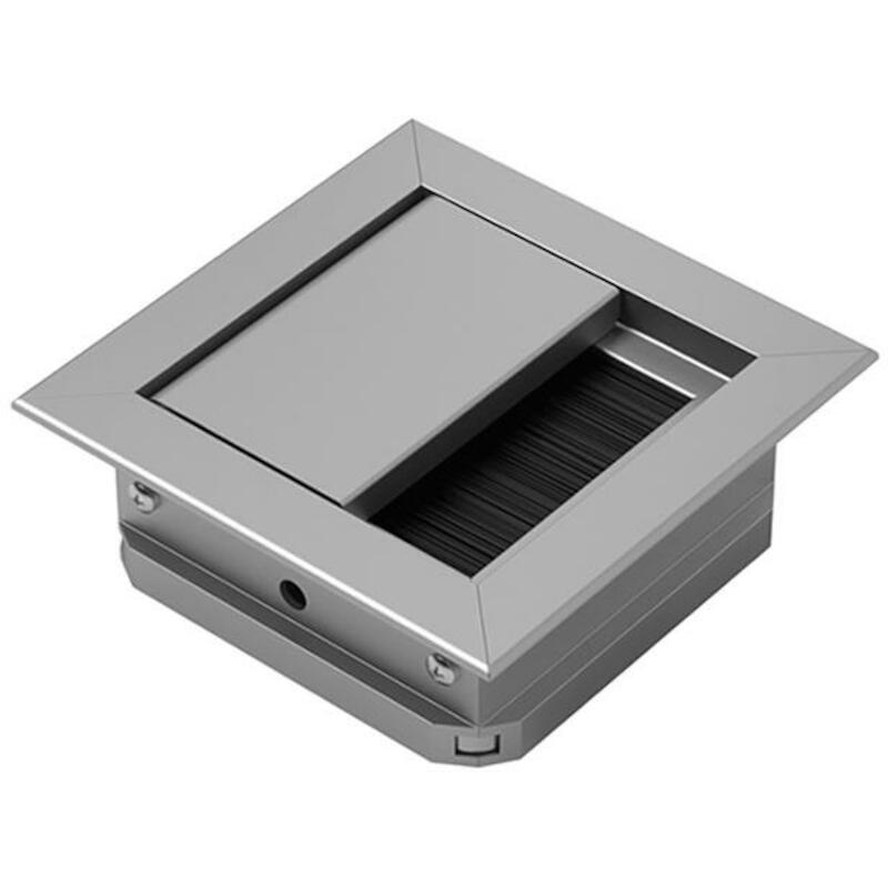 HETTICH 9133402 KABELDOORVOER 70X70MM VIERKANT ALU