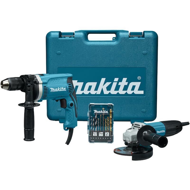 COMBISET KLOPBOORMACHINE + HAAKSE SLIJPER  - DK0050X1 - MAKITA