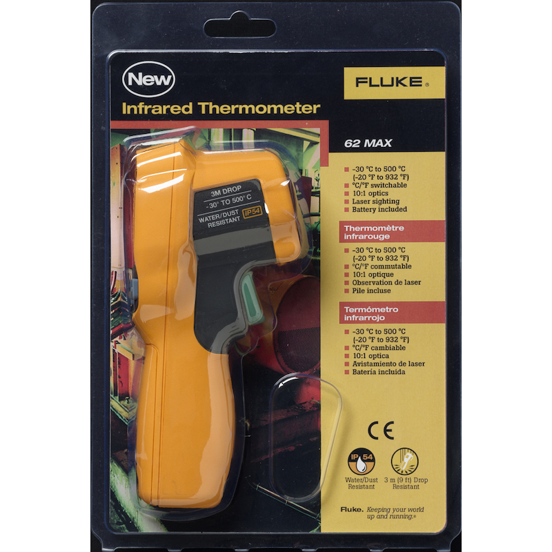 THERMOMETER INFRAROOD       FLUKE-62 MAX 1XAA FLUK