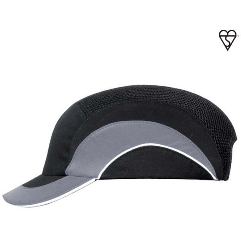 BASEBALLPET HARDCAP         A1+ ZWART/GRIJS    JSP