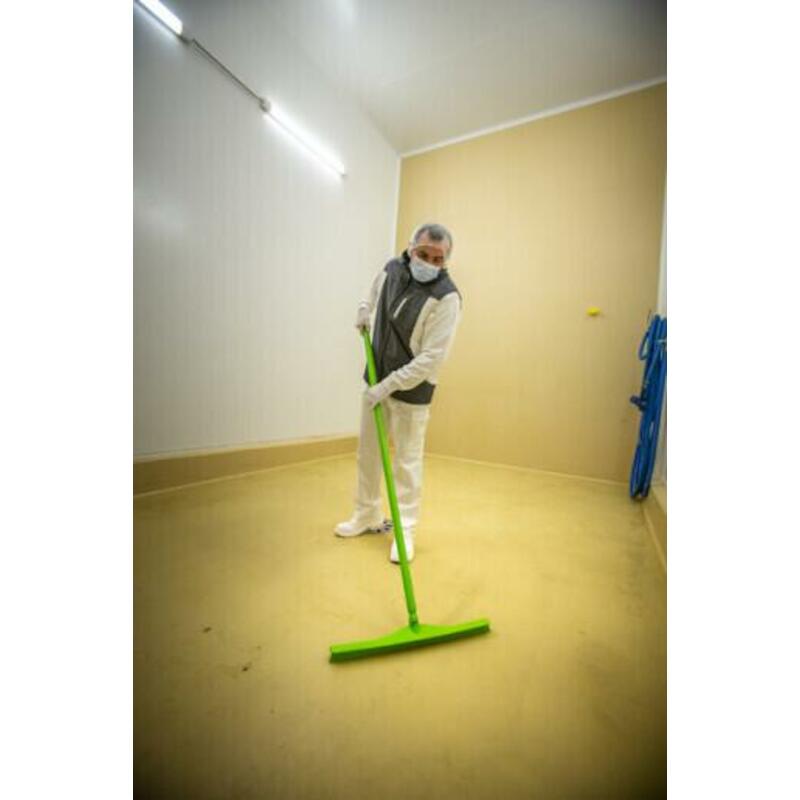 VLOERTREKKER - VIKAN 7140/3 - TPE RUBBER BLAUW 400MM