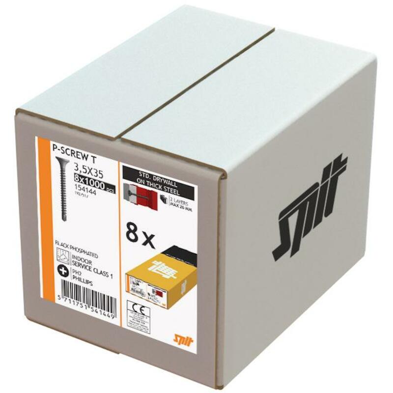 GIPSPLAATSCHROEF 8,2X35MM   154144            SPIT