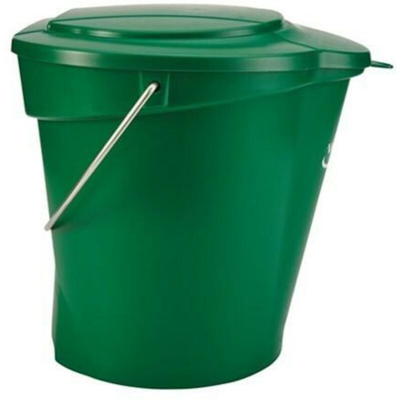 SEAU PP/INOX VERT           5686/2 - 12L     VIKAN