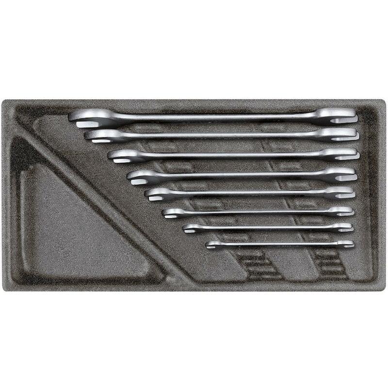 STEEKSLEUTELSET IN MODULE   R2215  (8ST)GEDORE RED