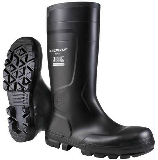 KNIELAARS PVC S5 ZWART      WORK IT      47 DUNLOP