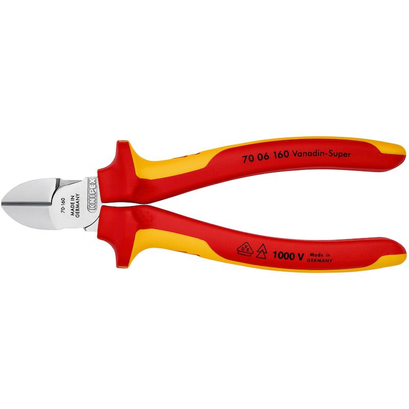 PINCE COUPANTE DE CÔTÉ VDE  70 06 - 160MM   KNIPEX