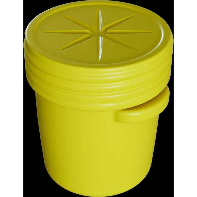 FÛT + COUVERCLE HDPE 75,7L  EDR16500YL JAUNE EAGLE