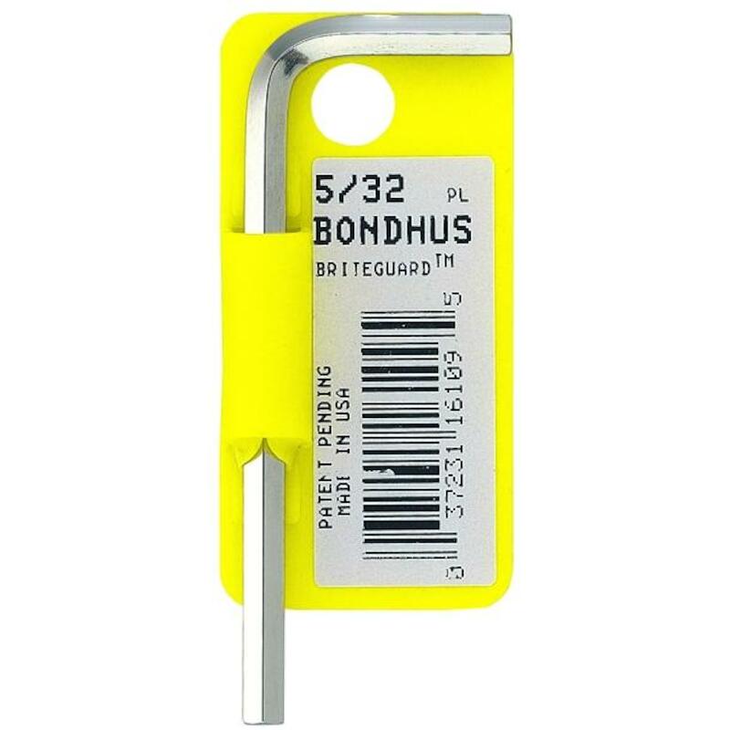 CLÉ MÂLE SIX PANS BONDHUS COURT CHROME 1/4"
