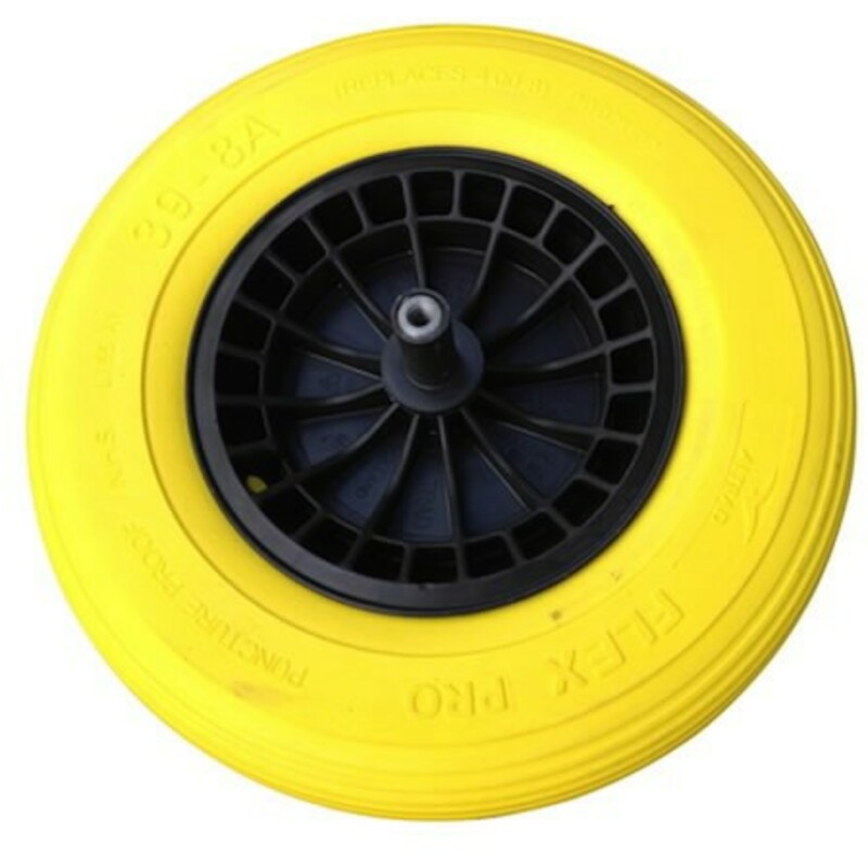 Wheelbarrow wheel - Flex Pro - puncture proof - ø 400 x 100 mm - yellow - 03425134