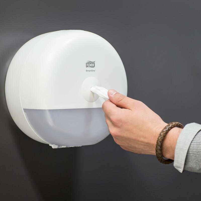 DISP.TOILETPAPIER SMARTONE  681000 MINI - WIT TORK
