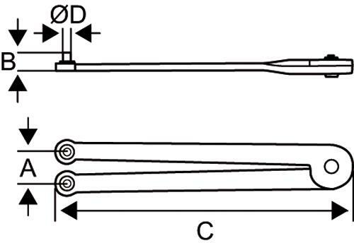 CLÉ RÉGLABLE À ERGOTS       4307 10-50MM     BAHCO