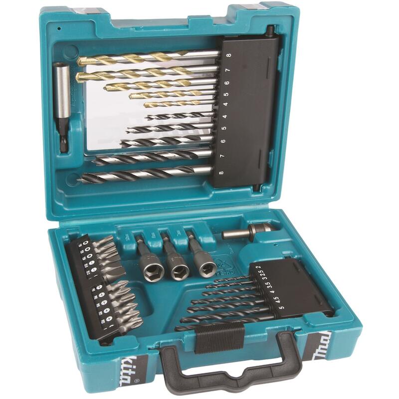 BOOR-/BITSET IN KOFFER      D-36980   (34ST)MAKITA
