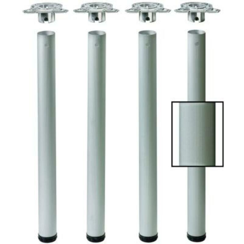 HETTICH 070146 SET ALU-TAFELPOOT DIA 60 H710-740
