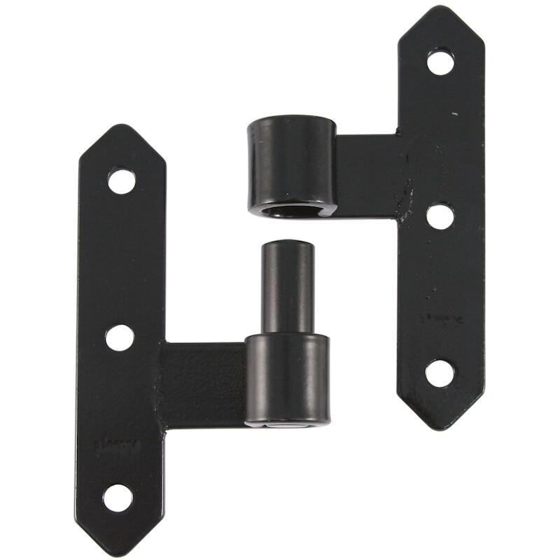 T-LEE SCHARNIER M/PIN L     141 - 15CM ZWART ARGEN
