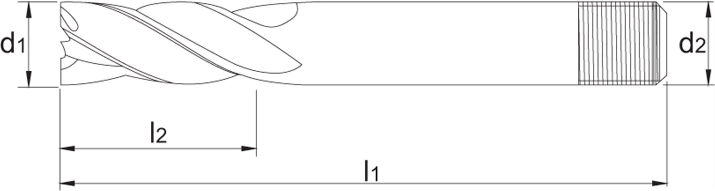 HSS-E SHANK CUTTER, MULTI-CUTTER DIN 844-D SHORT, TYPE N 10X22MM - 342001000 - PHANTOM