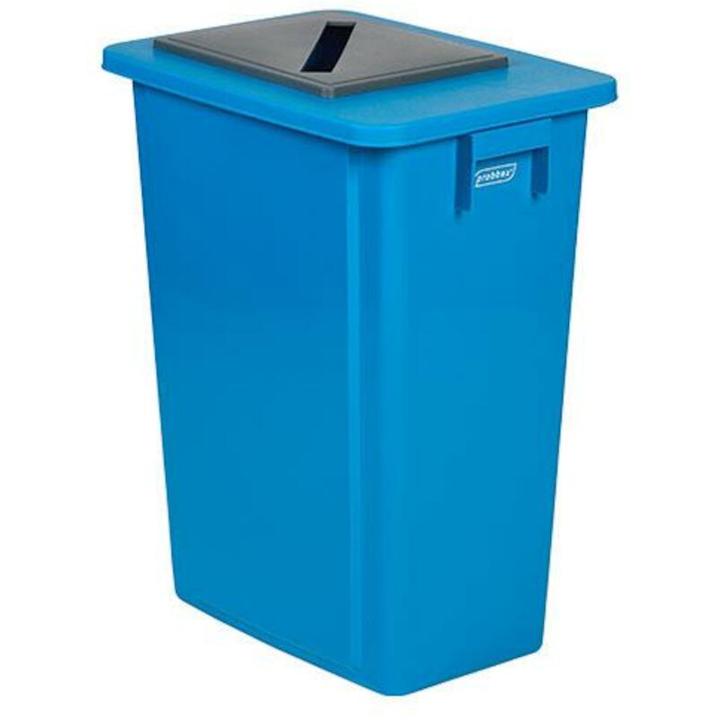 POUBELLE 60L.BLEU           320X460X580MM  PLASTIB