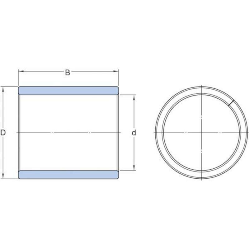 GLIJBUS BRONS AXIALE DELING PRM 252825         SKF