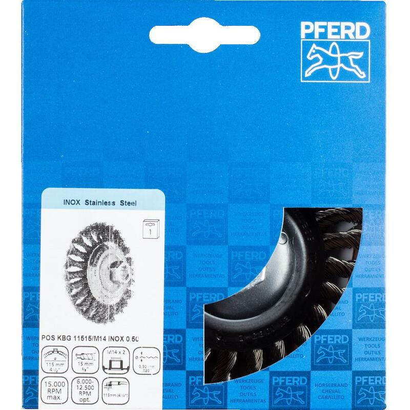 BROSSE CONIQUE 115MM        KBG INOX         PFERD