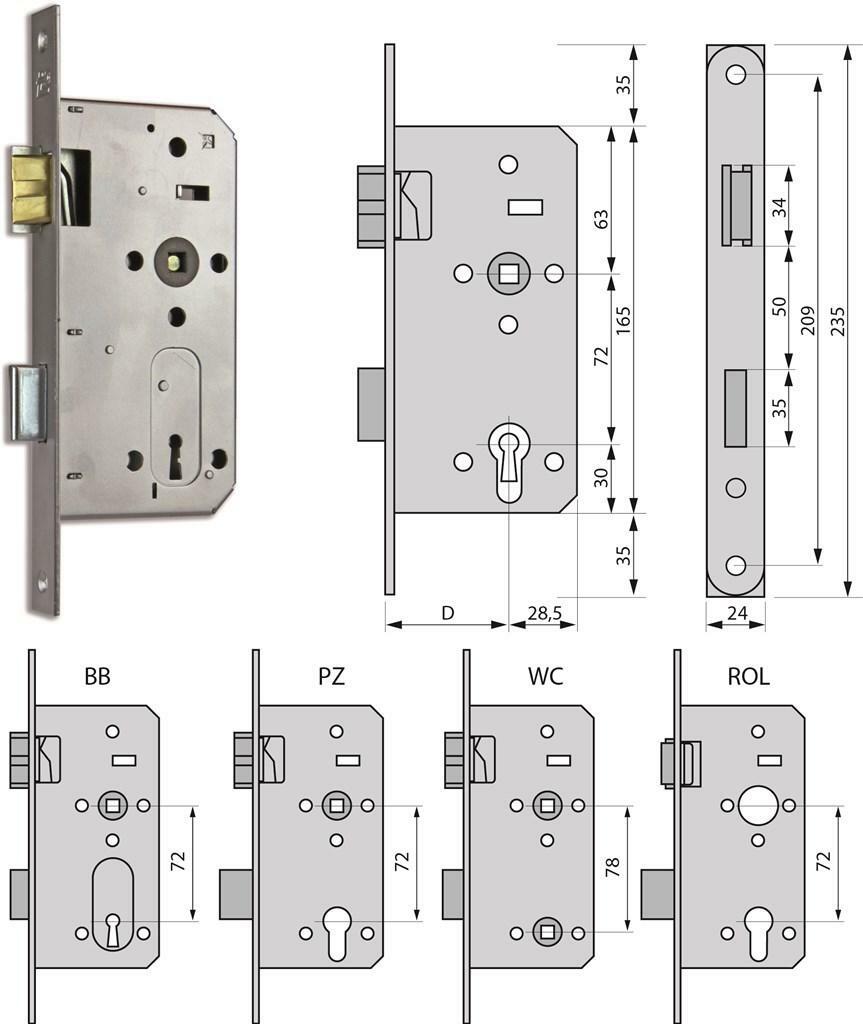 TOILET SLOT AFG.INOXLOOK    A15E6   60MM     LITTO